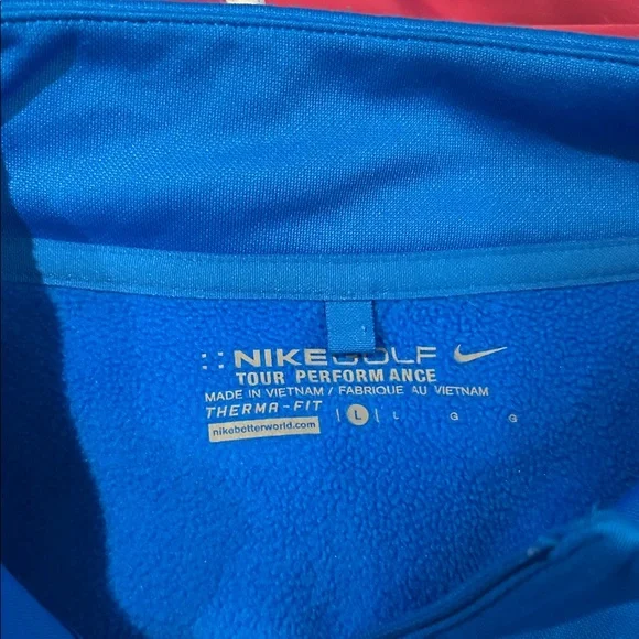 Nike Golf Blue Therma-Fit Pullover - Picture 2 of 7